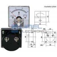 Voltmeter analógový 15V -DC-